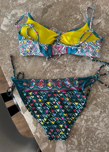 Penti Renkli Bohem Desenli İpli Kadın Bikini