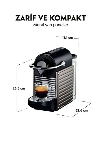 Nespresso pixie Titan ve aeroccino 4 süt köpürtücü - Görsel 3