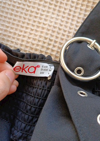 Kadın Siyah Salopet - Görsel 5