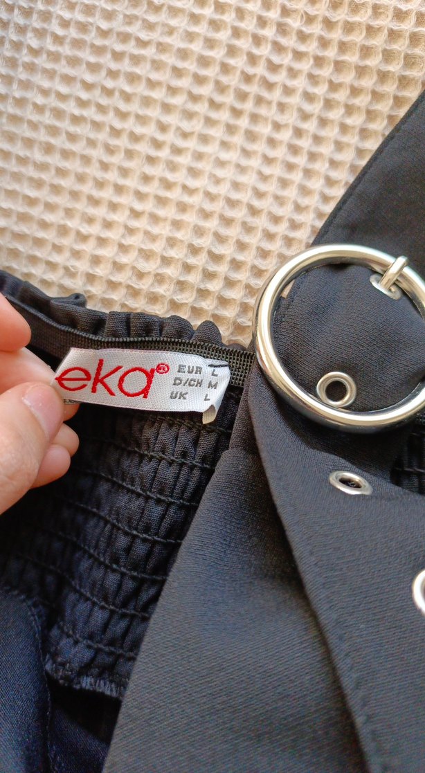 Kadın Siyah Salopet - Görsel 5