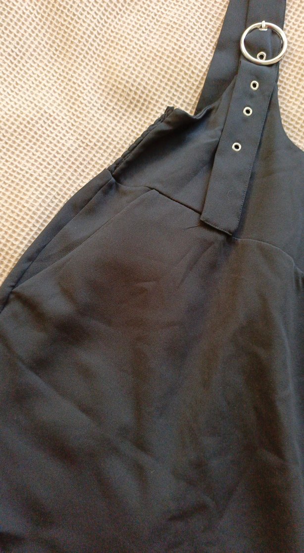 Kadın Siyah Salopet - Görsel 4