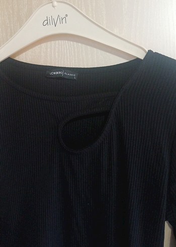 Siyah Uzun Kollu Fit Kesim Kadın Kazak - Görsel 2