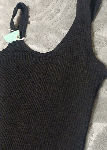 Siyah Basic Kadın Mayo - Görsel 2