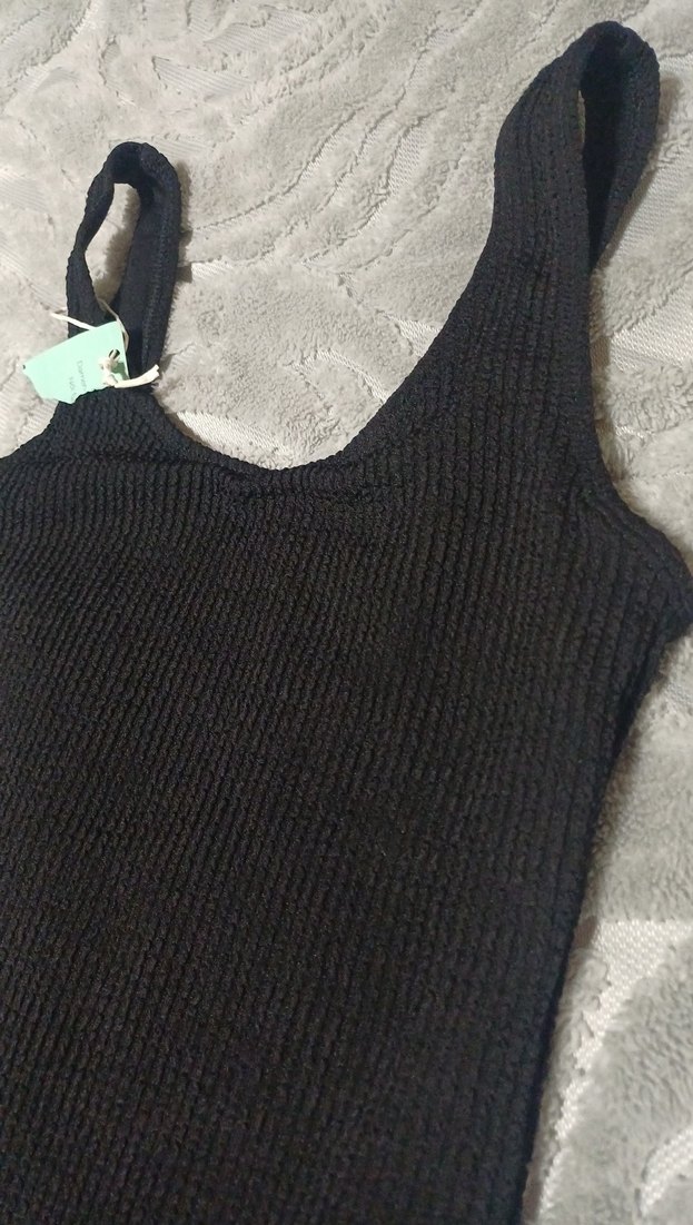 Siyah Basic Kadın Mayo - Görsel 2