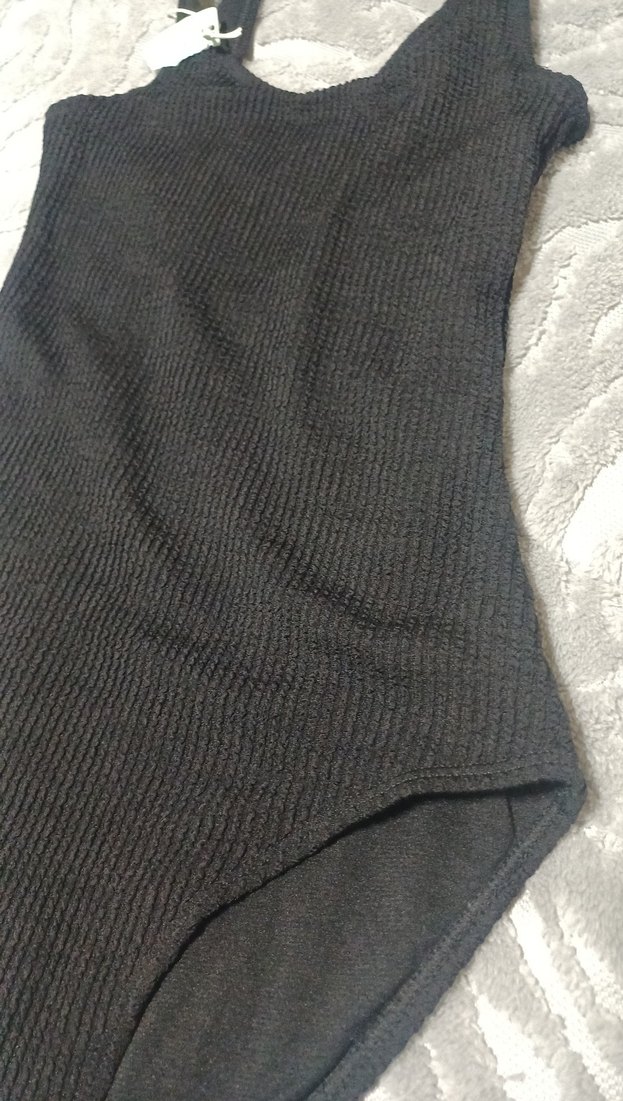 Siyah Basic Kadın Mayo - Görsel 3