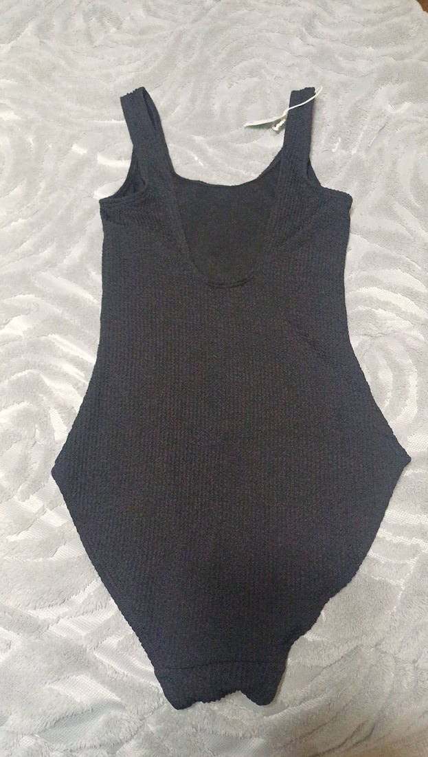 Siyah Basic Kadın Mayo - Görsel 4