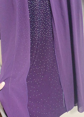 Kadın Mor Uzun Kollu Salaş Elbise - Görsel 2