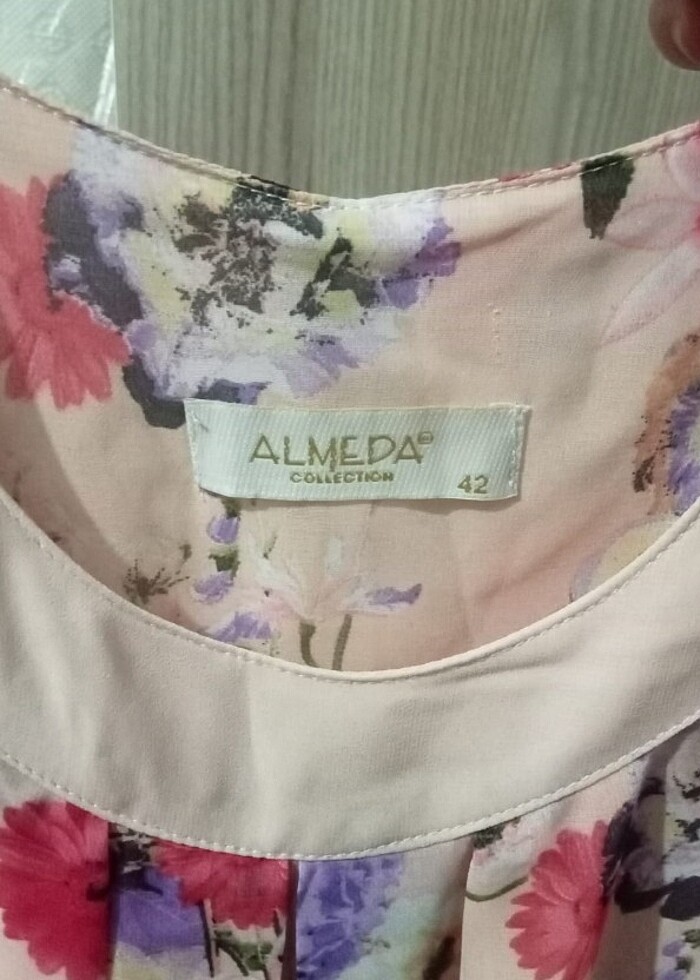 Çicekli elbise uzun - Görsel 2