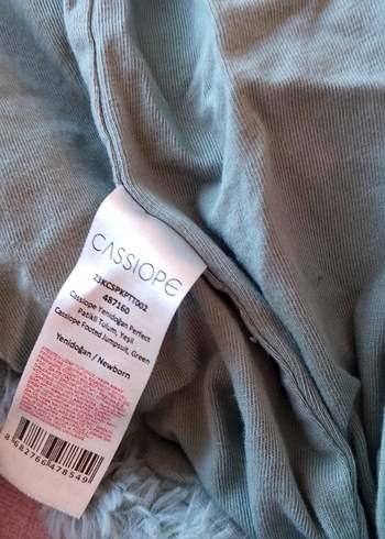 YEŞİL Peluş YENİDOĞAN Bebek Tulumu Kapüşonlu - Görsel 3