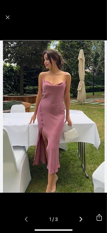 s Beden Zara saten elbise