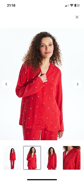 s Beden kırmızı Renk Lc waikiki pijama takımı