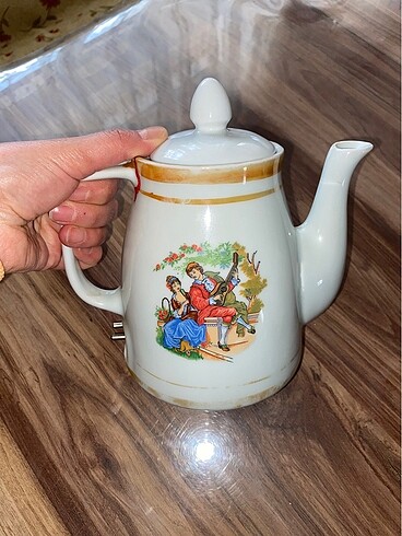 American Vintage Vintage Porselen demlik çaydanlık