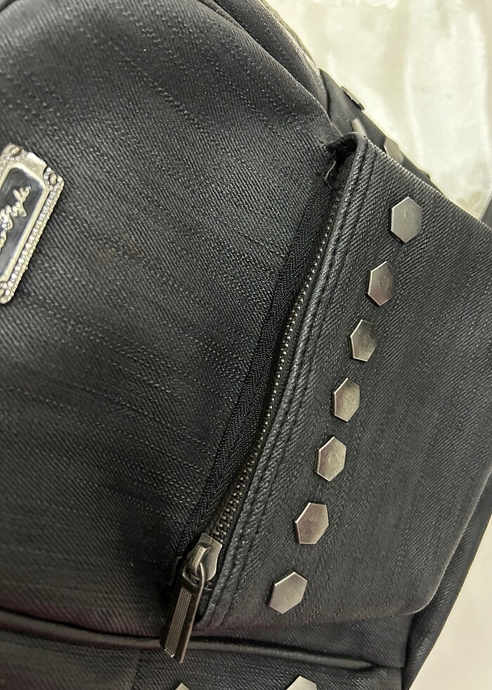 siyah küçük boy sırtçantası - Görsel 5