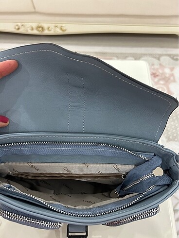 Chima marka mavi askılı çanta - Görsel 5