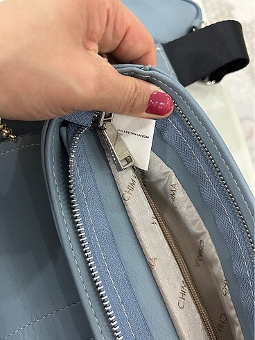 Chima marka mavi askılı çanta - Görsel 7
