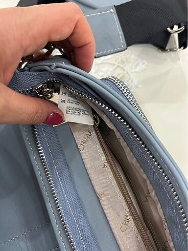 Chima marka mavi askılı çanta - Görsel 8