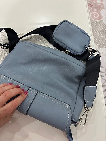 Chima marka mavi askılı çanta - Görsel 9