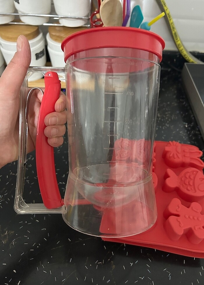 Pasta dökme kabı ve silikon kalıbı - Görsel 2