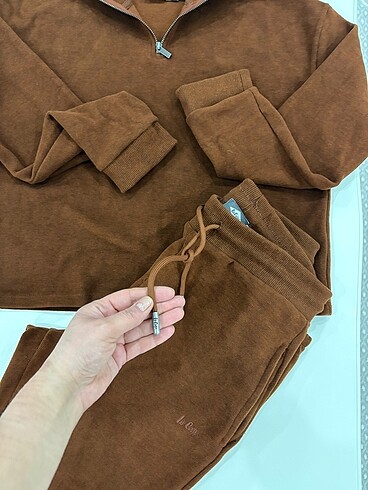 Lee Cooper taba renk eşofman takımı - Görsel 15