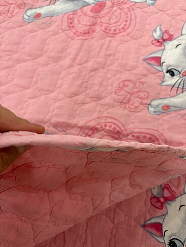Cotton touch kedili yatak örtüsü kapitone - Görsel 8