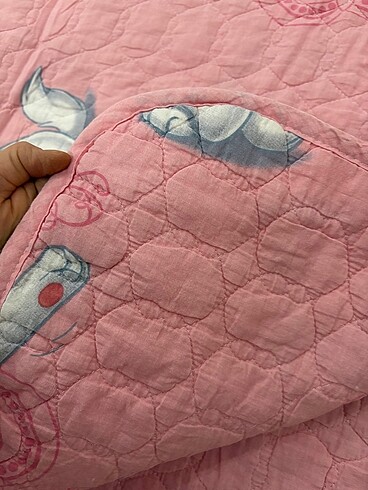 Cotton touch kedili yatak örtüsü kapitone - Görsel 7