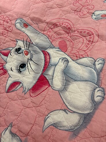 Cotton touch kedili yatak örtüsü kapitone - Görsel 9
