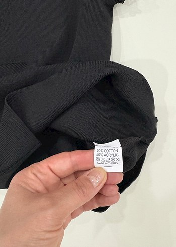 Fırfırlı Siyah Kısa Kollu Gotik Bluz - Görsel 5