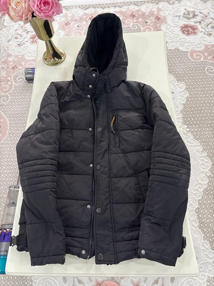 Mavi marka Siyah Fermuarlı Erkek Street Wear Mont - Görsel 2