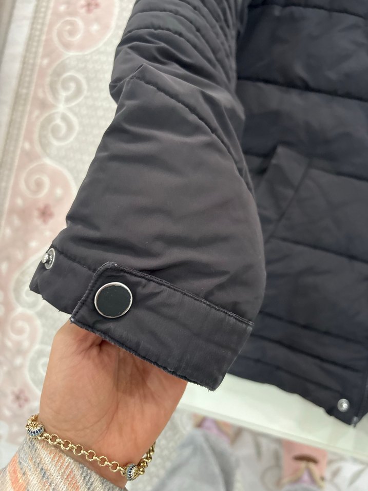 Mavi marka Siyah Fermuarlı Erkek Street Wear Mont - Görsel 3