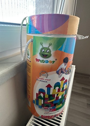 Renkli 100 Parça Ahşap Blok Oyuncak