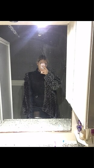 vintage oversize peluş kürk