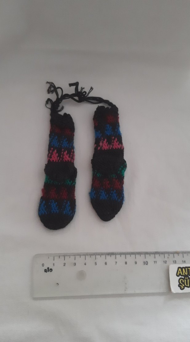 Renkli Desenli Çorap minik boy - Görsel 2