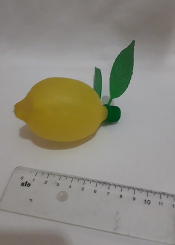 Beden Renk Sarı Renkli plastik Limon şeklinde kolonya şişe