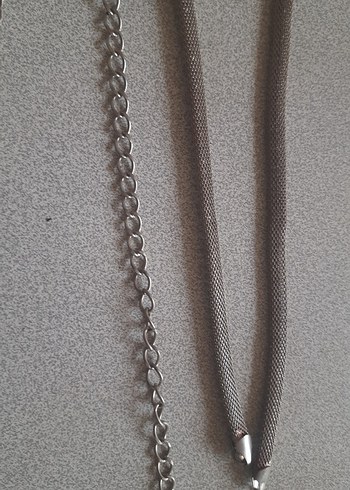 Gri Yılan Desenli Zincir Detaylı Kadın Vücut Zinciri - Görsel 4