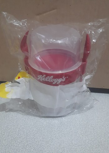 Kırmızı Kapaklı Süt Saklama Kabı #kellogg`s - Görsel 2