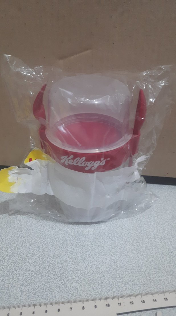 Kırmızı Kapaklı Süt Saklama Kabı #kellogg`s - Görsel 2