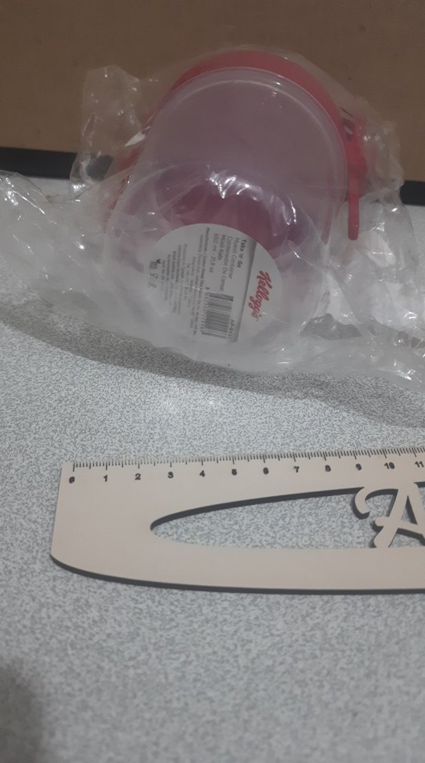 Kırmızı Kapaklı Süt Saklama Kabı #kellogg`s - Görsel 4