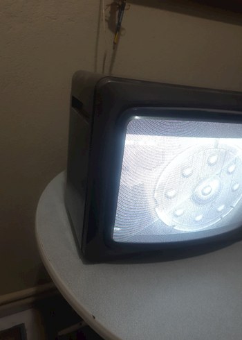 Gri Renk Retro Monitör tv tüplü - Görsel 2