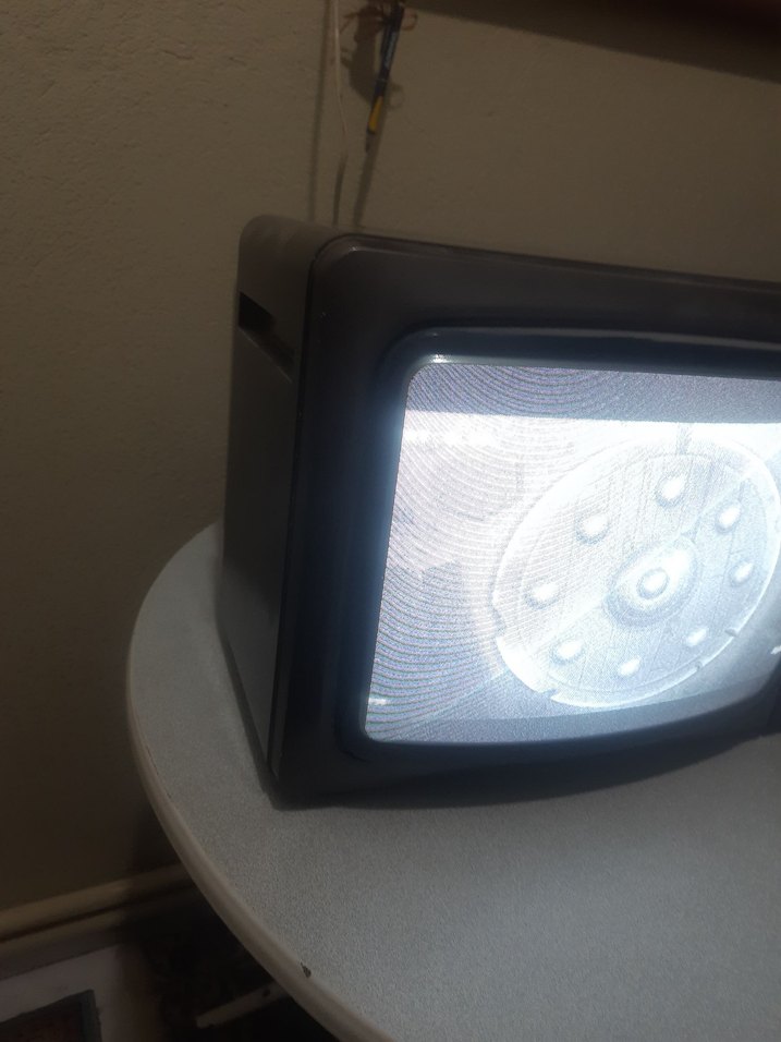 Gri Renk Retro Monitör tv tüplü - Görsel 2