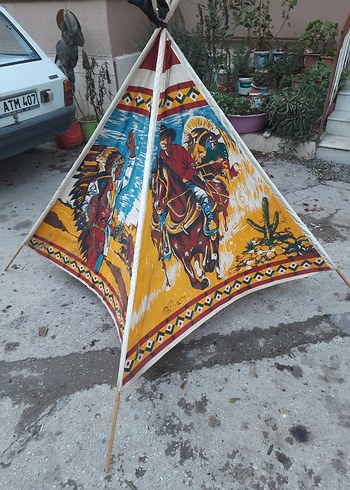 Baskılı  kovboy Çocuk cadir Camel Renk - Görsel 3