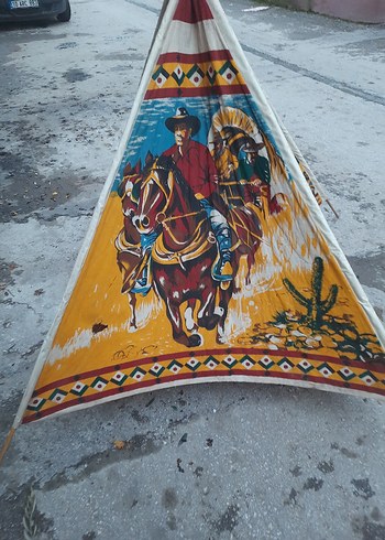 Baskılı  kovboy Çocuk cadir Camel Renk - Görsel 5