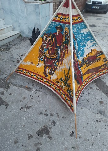 Baskılı  kovboy Çocuk cadir Camel Renk - Görsel 4