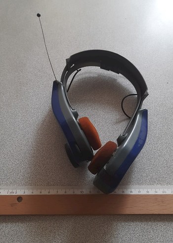 Gri-Mavi Kulaklık kulaklık radyo aktif - Görsel 2