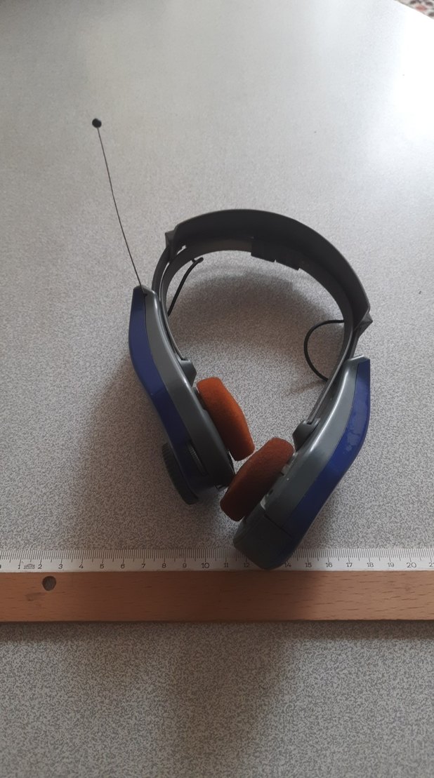 Gri-Mavi Kulaklık kulaklık radyo aktif - Görsel 2