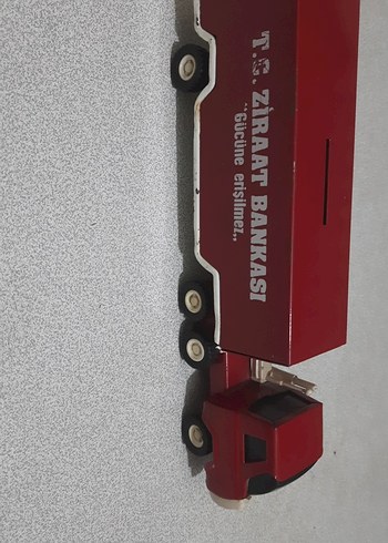 Kırmızı ziraat bankası Kamyon kumbara - Görsel 8