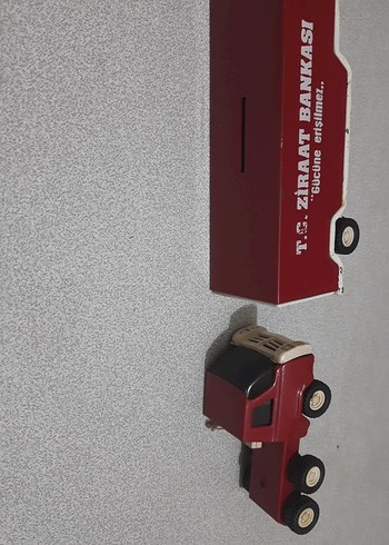 Kırmızı ziraat bankası Kamyon kumbara - Görsel 6