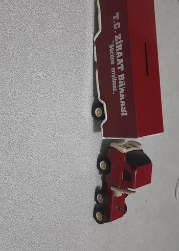 Kırmızı ziraat bankası Kamyon kumbara - Görsel 7