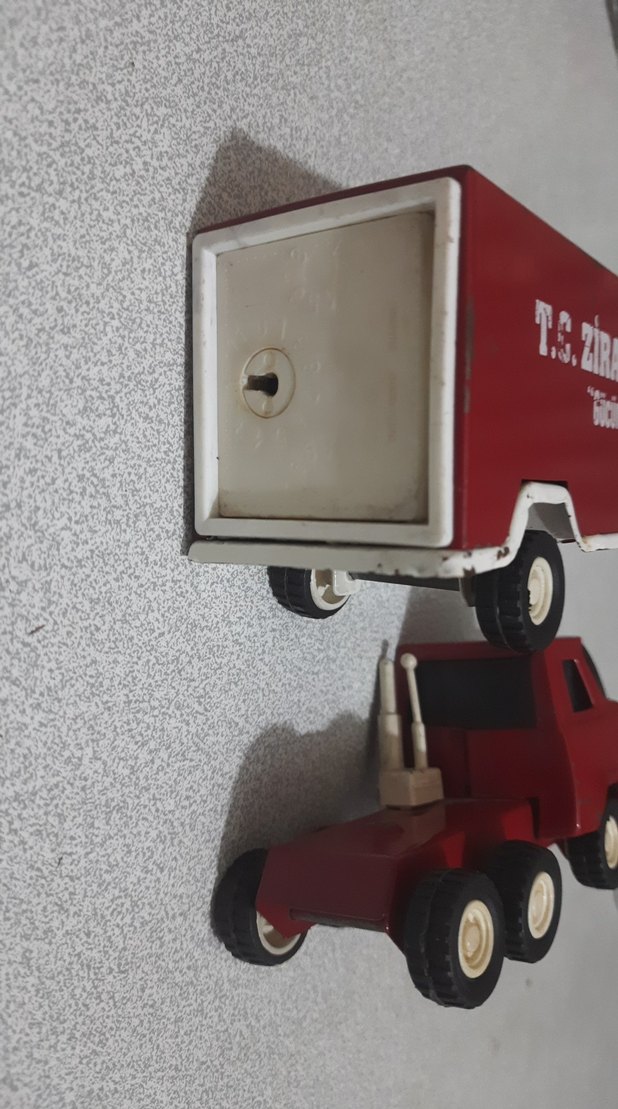 Kırmızı ziraat bankası Kamyon kumbara - Görsel 5