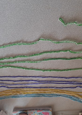 Nakışlı Çok Renkli Kadın orme Zinciri - Görsel 3