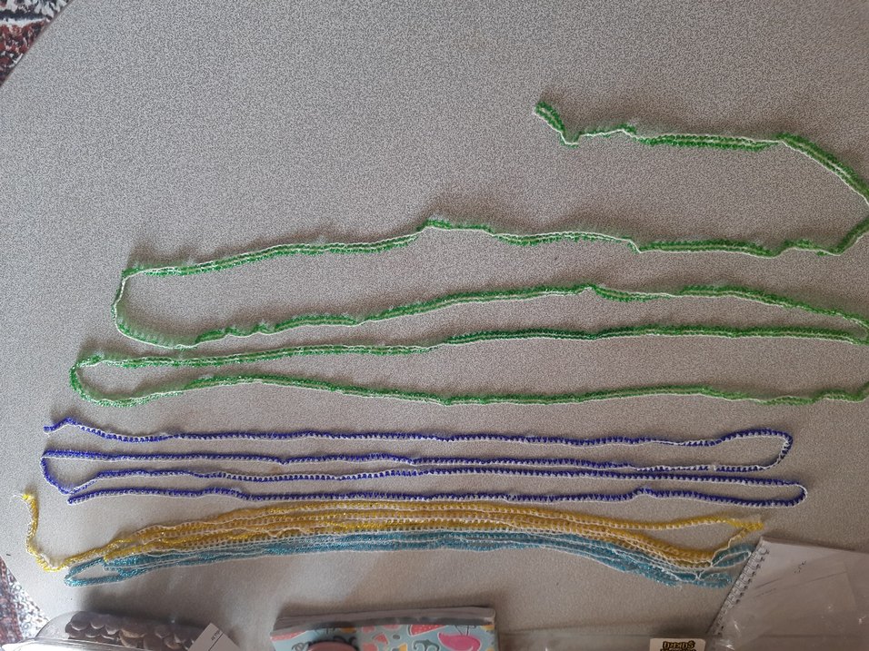 Nakışlı Çok Renkli Kadın orme Zinciri - Görsel 3